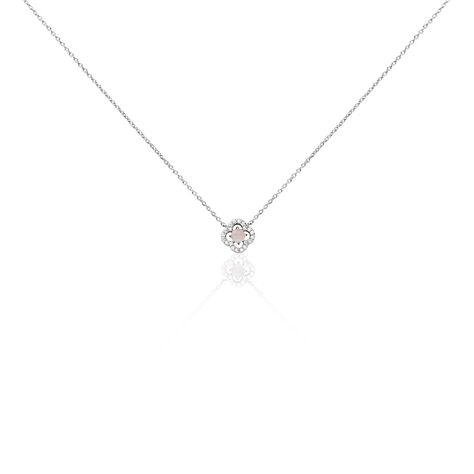 Collier Dally Argent Blanc Quartz Oxyde De Zirconium - Colliers fantaisie Femme | Histoire d&rsquo;Or