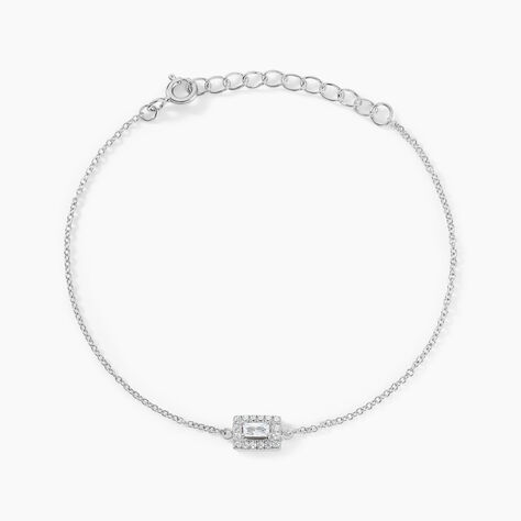 Bracelet Laurine Argent Blanc Oxyde De Zirconium - Bracelets Femme | Histoire d’Or