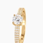 Bague Solitaire Dayna Or Jaune Oxyde De Zirconium - Bagues solitaires Femme | Histoire d&rsquo;Or