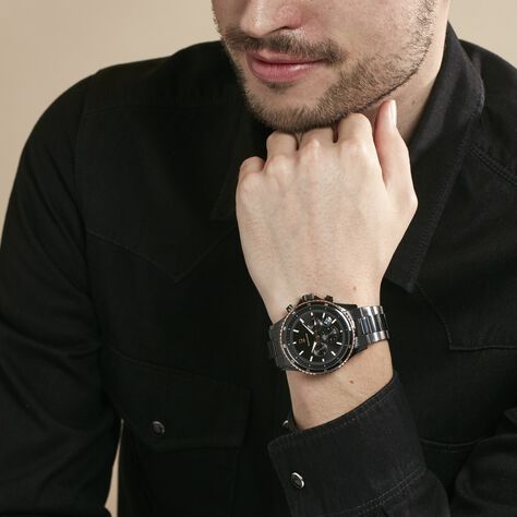 Montre Pierre Lannier Cronos Noir - Montres Homme | Histoire d’Or