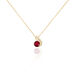 Collier Tyana Plaqué Or Jaune Pierre De Synthese Et Oxyde De Zirconium - Colliers fantaisie Femme | Histoire d’Or