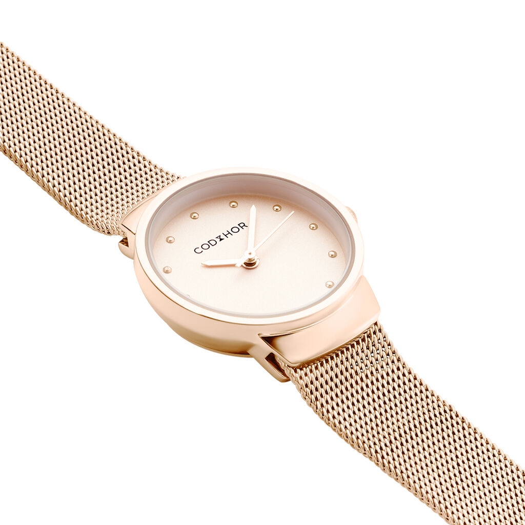 Montre Codhor Fleur Rose - F&ecirc;te des m&egrave;res Femme | Histoire d&rsquo;Or