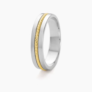 Alliance Leandro Ruban Argent Bicolore