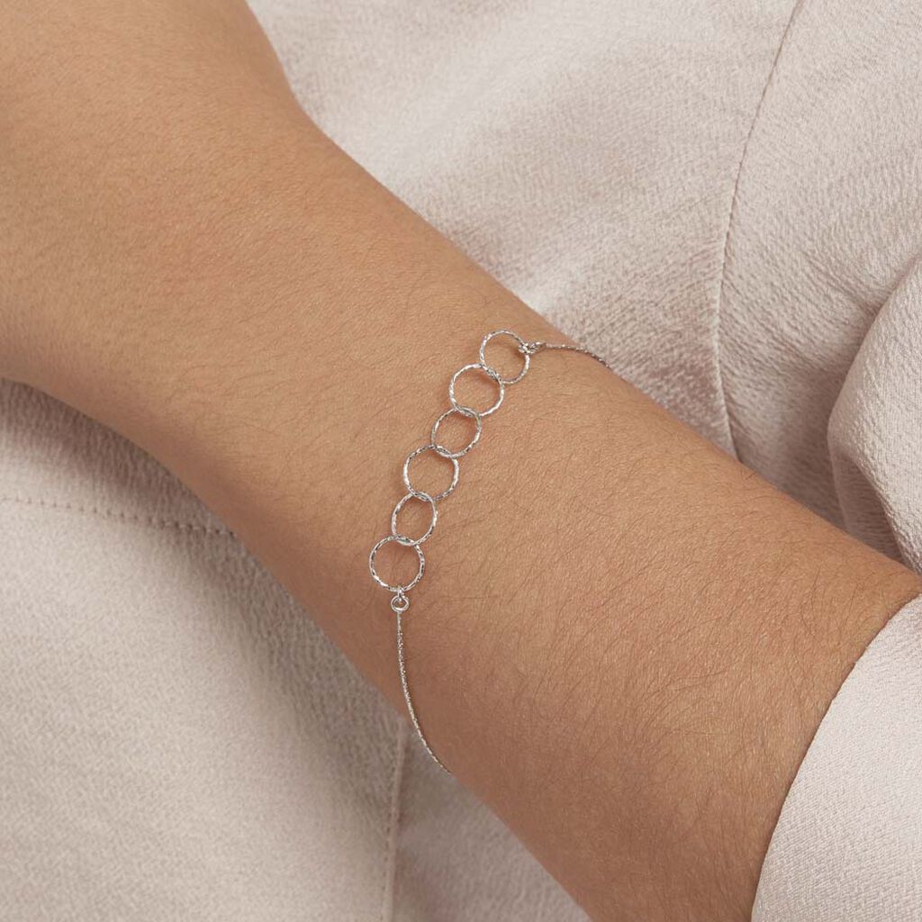 Bracelet Bulle Argent Blanc - Bracelets Femme | Histoire d’Or