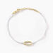 Bracelet Infini Pop Argent Jaune - Bracelets cordon Femme | Histoire d’Or