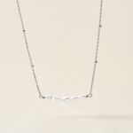 Collier Blaine Argent Blanc Perle De Culture - Colliers fantaisie Femme | Histoire d&rsquo;Or