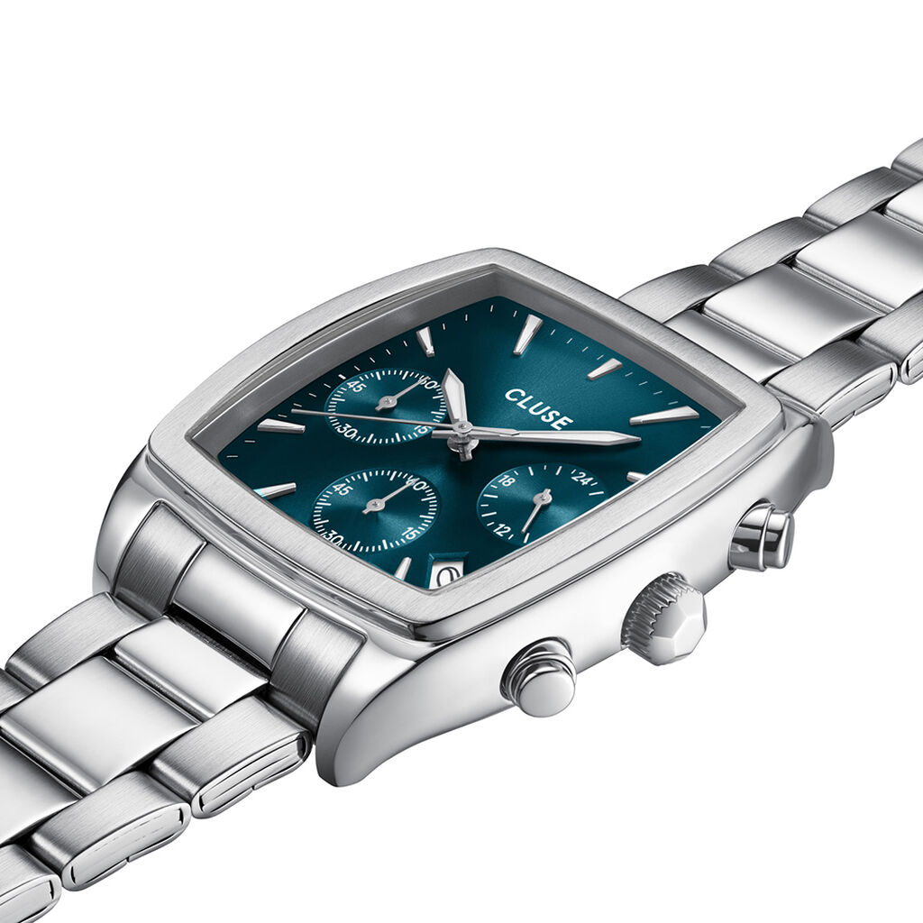 Montre Cluse Quartaut Chrono Bleu - Montres Homme | Histoire d&rsquo;Or
