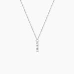 Collier Nikolia Argent Blanc Oxyde De Zirconium - Colliers fantaisie Femme | Histoire d&rsquo;Or