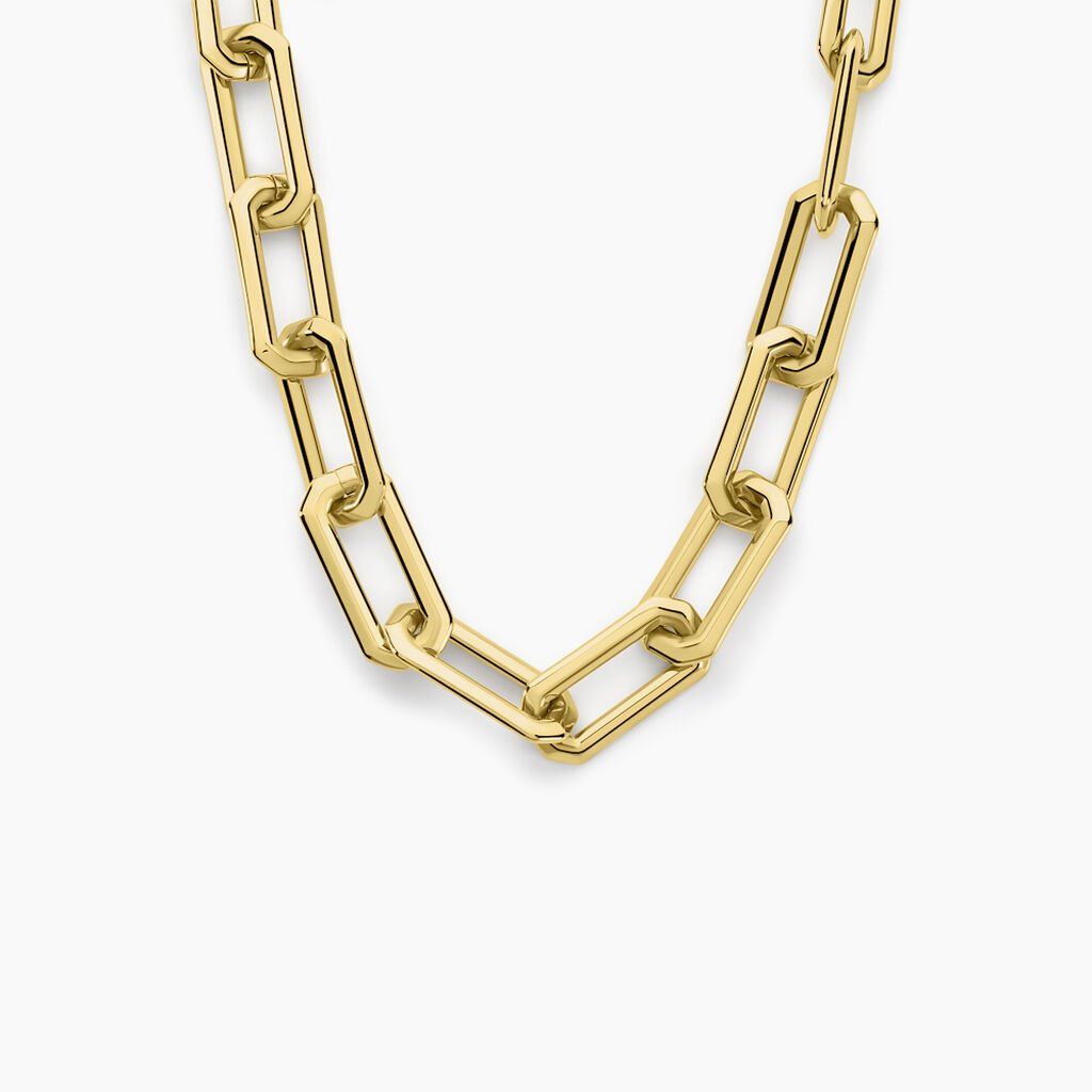 Collier Lyre Acier Jaune - Colliers Femme | Histoire d&rsquo;Or
