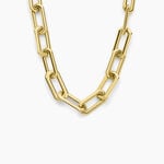 Collier Lyre Acier Jaune - Colliers Femme | Histoire d&rsquo;Or