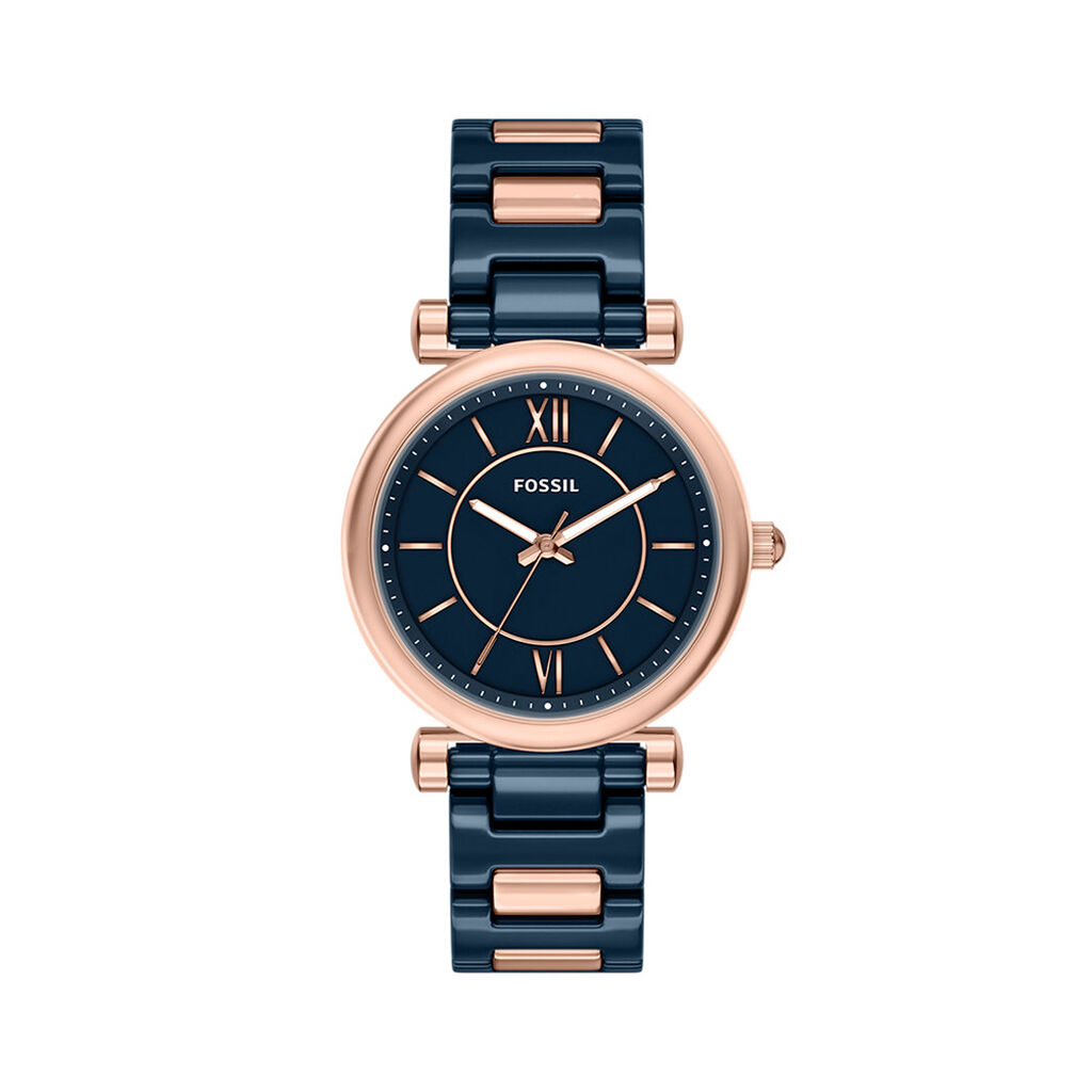 Montre Fossil Carlie 38 Bleu - Montres Femme | Histoire d&rsquo;Or