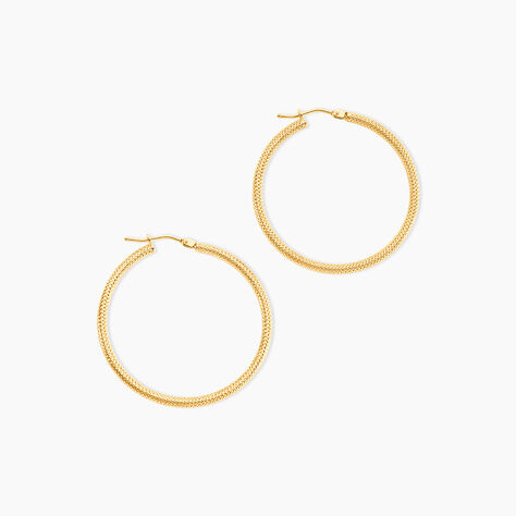 Cr&eacute;oles Ulrica Or Jaune - Boucles d'oreilles cr&eacute;oles Femme | Histoire d&rsquo;Or