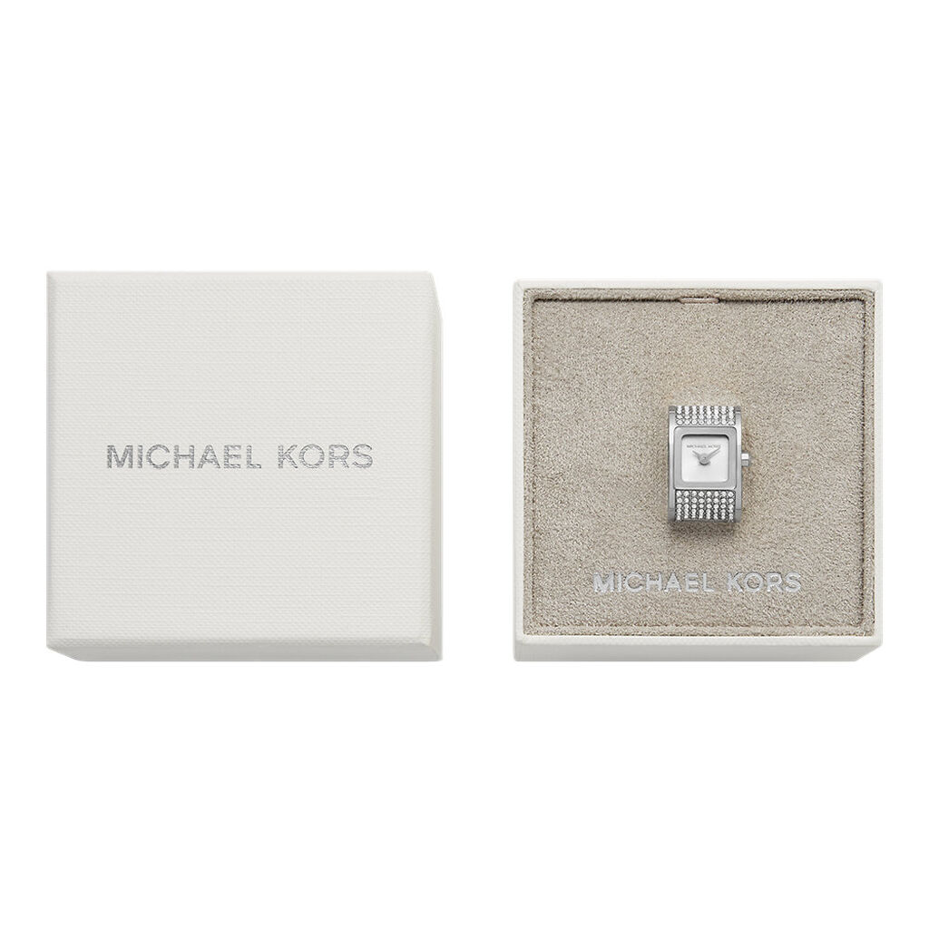 Montre Michael Kors Darrington Watch Ring Argent&eacute; - Montres Femme | Histoire d&rsquo;Or