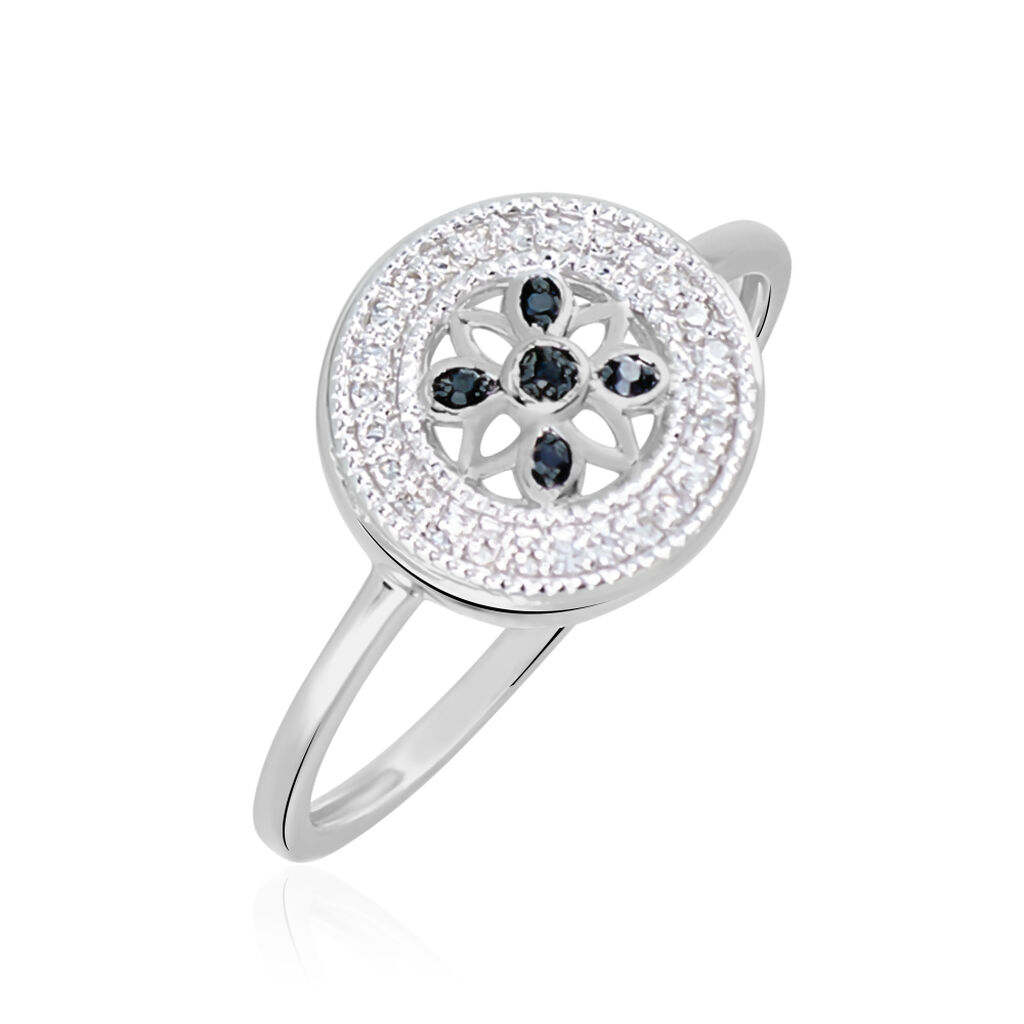 Bague Elfidiane Or Blanc Diamant - Bagues solitaires Femme | Histoire d&rsquo;Or