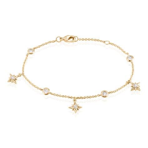 Cha&icirc;ne De Cheville Lenka Plaqu&eacute; Or Jaune Oxyde De Zirconium - Cha&icirc;nes de cheville Femme | Histoire d&rsquo;Or