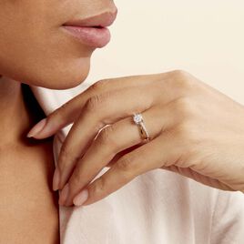 Bague Solitaire Shonah Or Bicolore Diamant - Bagues solitaires Femme | Histoire d’Or