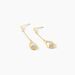 Boucles D'oreilles Pendantes Or Jaune Ossian Topaze - Boucles d'oreilles pendantes Femme | Histoire d’Or