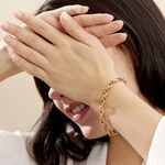 Bracelet Aaron Maille Fantaisie Or Jaune - Bracelets cha&icirc;ne Femme | Histoire d&rsquo;Or