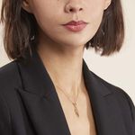 Collier Ishaae Plaqu&eacute; Or Jaune Oxyde De Zirconium - Colliers fantaisie Femme | Histoire d&rsquo;Or