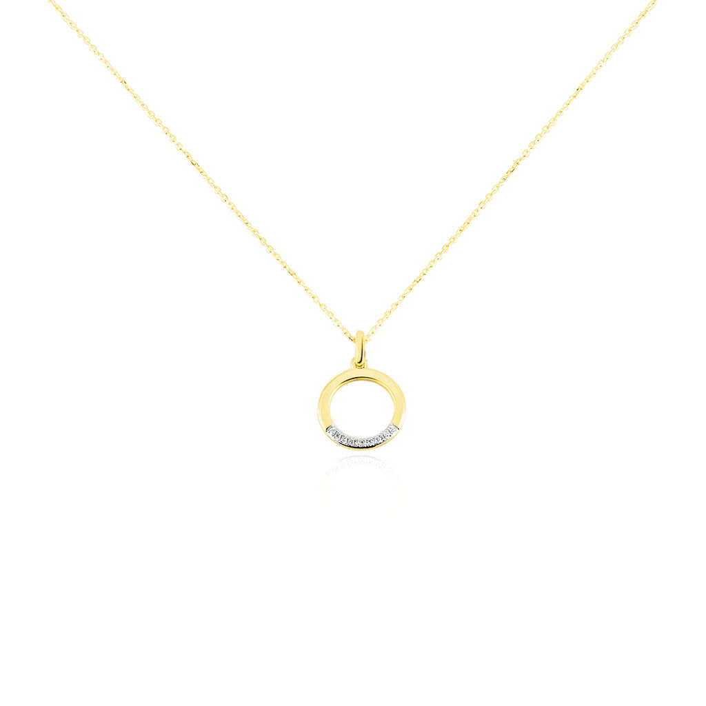 Collier Or Jaune Vahina Diamants - Colliers Femme | Histoire d’Or