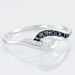 Bague Sculptural Or Blanc Diamant