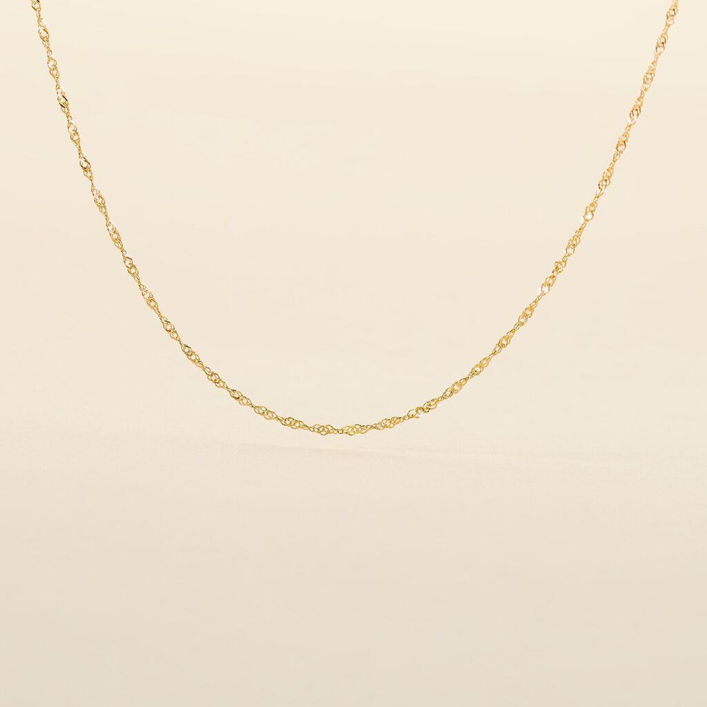 Cha&icirc;ne Imanie Maille Singapour Or Jaune - Chaines Femme | Histoire d&rsquo;Or