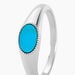 Bague Ocean Argent Blanc Turquoise - Bagues solitaires Femme | Histoire d’Or