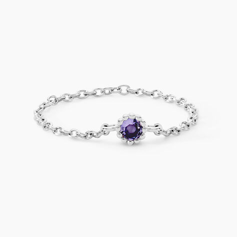 Bague Rio Argent Blanc Oxyde De Zirconium - Bagues solitaires Femme | Histoire d’Or