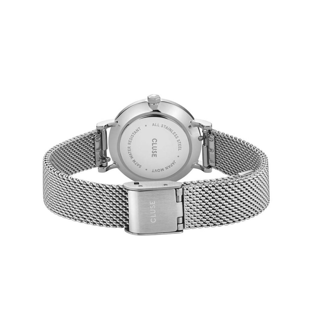 Montre Cluse Boho Chic Petite Acier Blanc - Montres Femme | Histoire d’Or