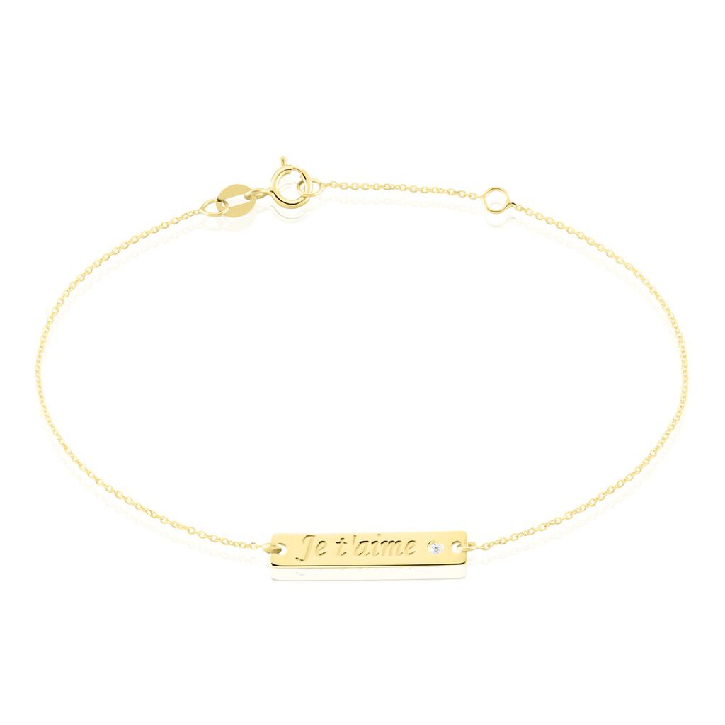 Bracelet Or Jaune Xaverianne Oxyde - Bracelets Femme | Histoire d’Or