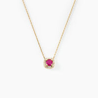 Collier Cosimo Or Jaune Rubis Diamant