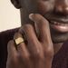 Chevalière Daniel Plaqué Or Jaune - Chevalières Homme | Histoire d’Or