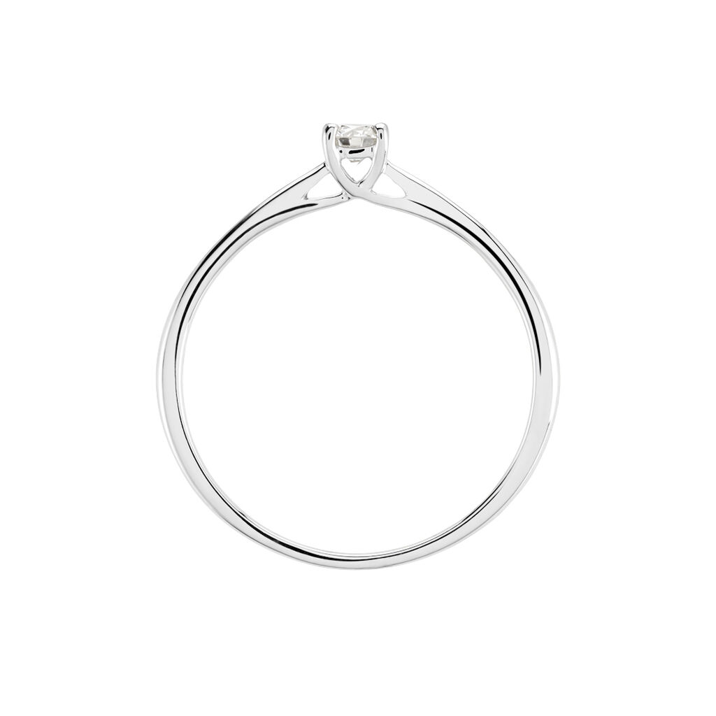 Bague Solitaire One Or Blanc Diamant - Bagues solitaires Femme | Histoire d&rsquo;Or