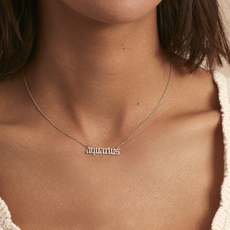 Collier Argent Blanc Astro - Colliers Zodiaque Femme | Histoire d’Or