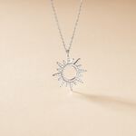 Collier Anaiz Argent Blanc Oxyde De Zirconium - Colliers fantaisie Femme | Histoire d&rsquo;Or
