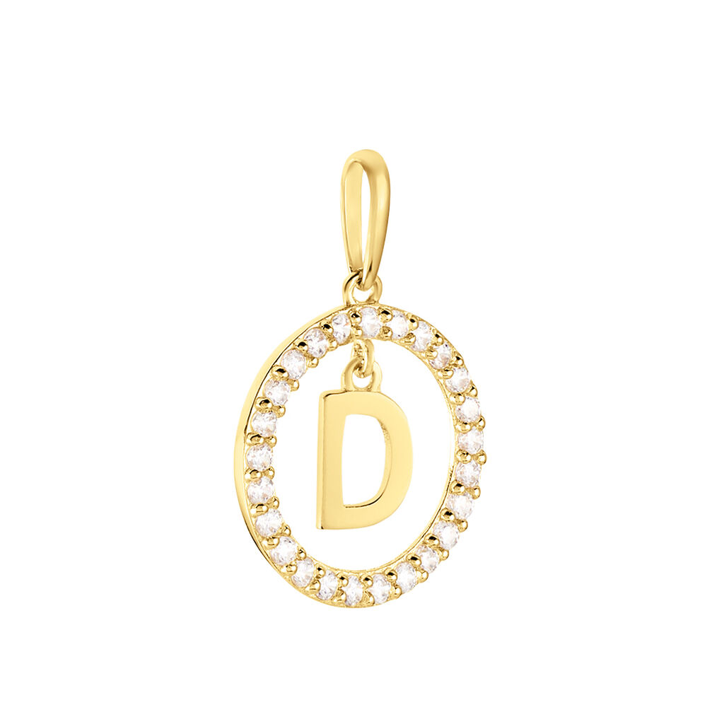 Pendentif Gabe Or Jaune Oxyde De Zirconium - Pendentifs Femme | Histoire d’Or