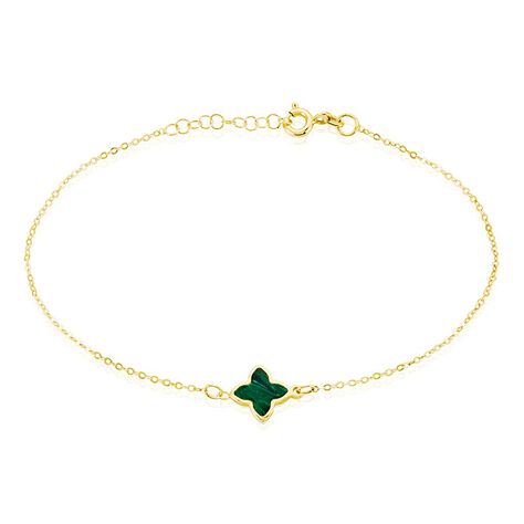 Bracelet Marvella Or Jaune Malachite - Bracelets Femme | Histoire d’Or