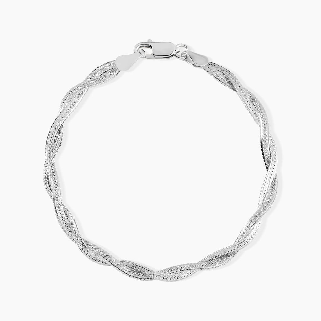 Bracelet Anaiz Argent Blanc - Bracelets cha&icirc;ne Femme | Histoire d&rsquo;Or