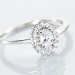 Bague Solitaire Shandrany Argent Blanc Oxyde De Zirconium - Bagues solitaires Femme | Histoire d&rsquo;Or