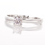 Bague Solitaire Victoria Or Blanc Diamant - Bagues solitaires Femme | Histoire d&rsquo;Or
