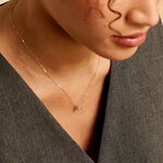 Collier Columbine Or Blanc Oxyde De Zirconium Blanc - Colliers Femme | Histoire d&rsquo;Or