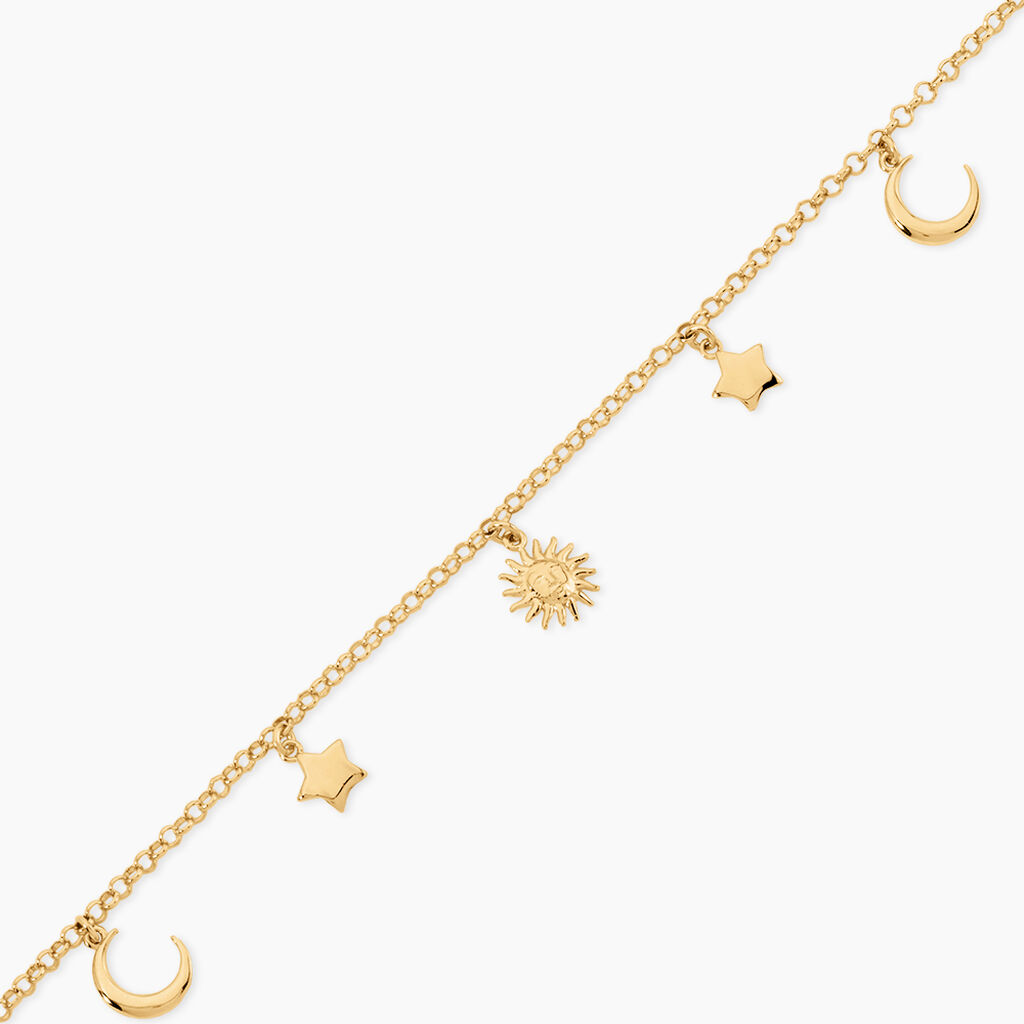 Bracelet Naoise Argent Dor&eacute; A L'Or 750/1000 - Bijoux sans pierre Femme | Histoire d&rsquo;Or