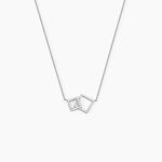 Collier Manoela Argent Blanc Oxyde De Zirconium - Colliers fantaisie Femme | Histoire d&rsquo;Or