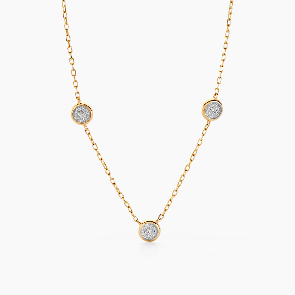 Collier Mon 1er Diamant Or Jaune Diamant - Colliers Femme | Histoire d’Or