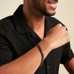 Bracelet Jourdan Ianthe Acier Argent&eacute; - Bracelets cha&icirc;ne Homme | Histoire d&rsquo;Or