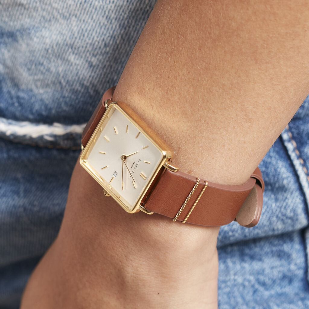 Montre Rosefield The Boxy Blanc - Montres Femme | Histoire d’Or