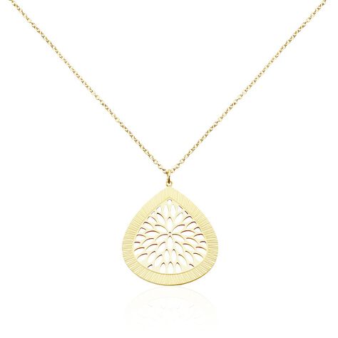 Collier Sautoir Acier Doré Iwona - Colliers fantaisie Femme | Histoire d’Or