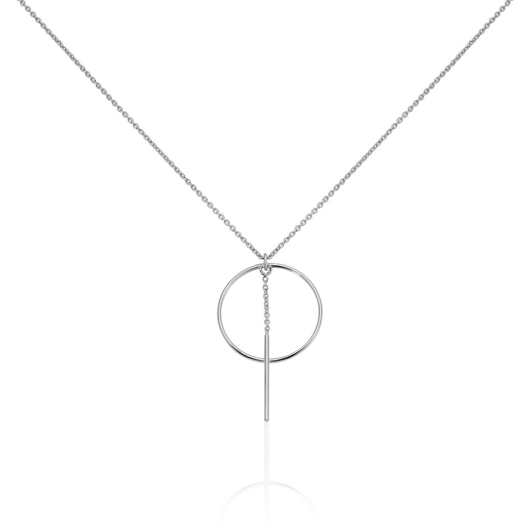 Collier Enissa Argent Blanc