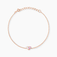Bracelet Myhalf Argent Rose Oxyde De Zirconium