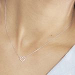 Collier Sloanne Or Blanc Diamant - Colliers Femme | Histoire d&rsquo;Or